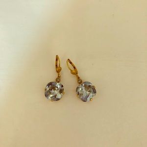 Anthropologie Samarkand Swarovski drop earrings